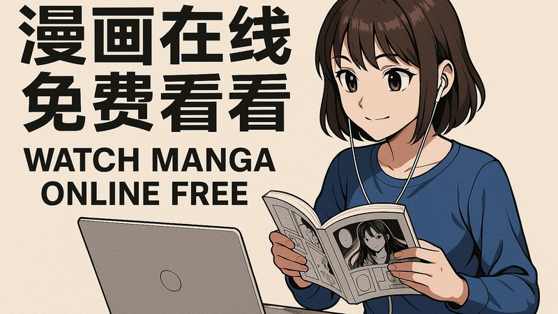 漫画在线免费观看平台首页主视觉，展示高清全彩漫画翻页阅读界面